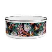 Island Escape Black Enamel Bowl